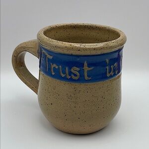 “Trust in the Lord”, Stoneware “Scripture Mug” by Koinonia Pottery